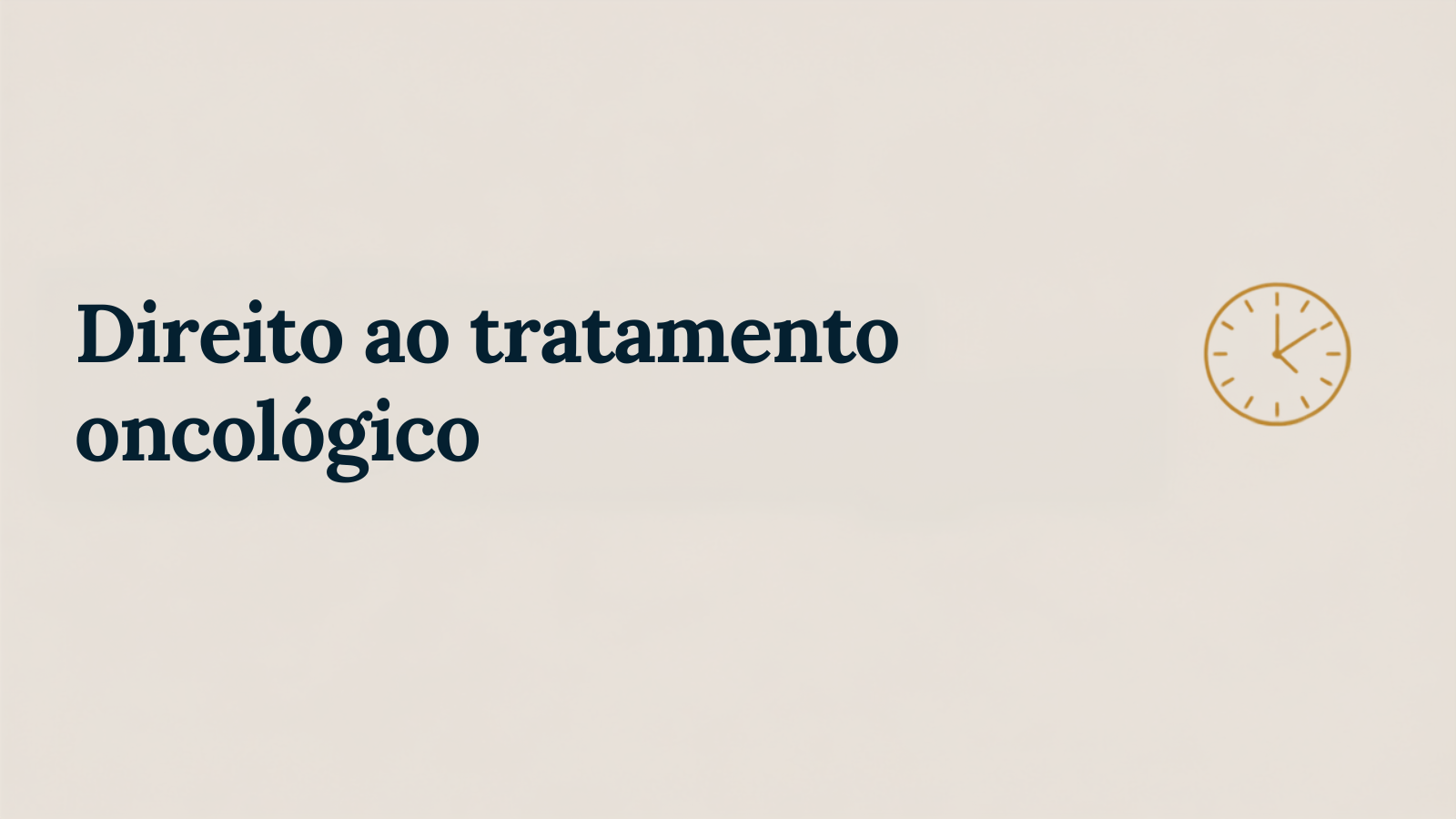 Pedido de liminar para tratamento de câncer